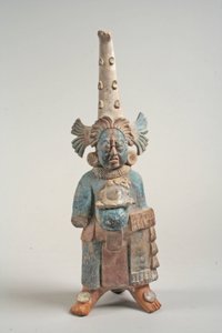 Gekostumeerd figuur uit Mexico, 7e-8e eeuw