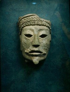 Begrafenismasker, Comalcalco, Tabasco, Mexico door Mayan Mayan
