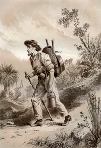 Digger op de zwerftocht, Australië, 1879