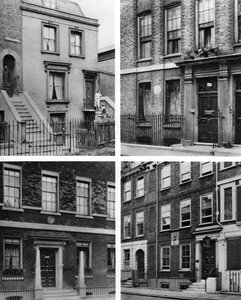 Vier Londense huizen van beroemde mannen, Londen, 1926-1927 door McLeish