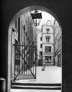 Mitre Court bij de Temple, Londen, 1926-1927 door McLeish