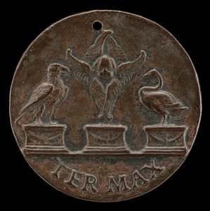 Cherub, Zwaan en Adelaar [achterkant], ca. 1513 door Mea