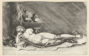 Dood van Cleopatra met slang