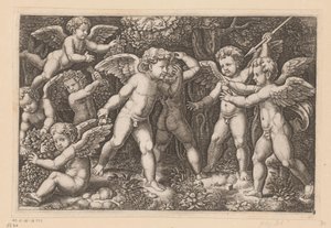Spelende putti