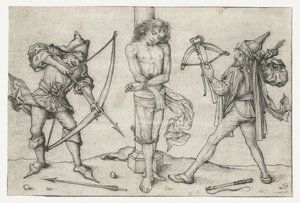 Heilige Sebastiaan met boogschutters