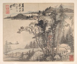 Landschappen naar Oude Meesters, 1693 door Mei Qing