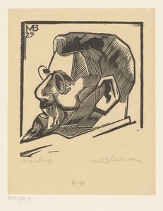 Portret van David Wijnkoop door Meijer Bleekrode (signed by artist)