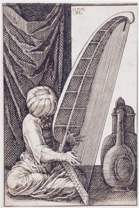 Turk die een harp speelt, 1576