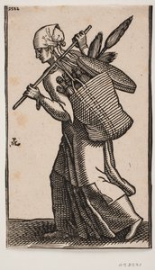 Bezemverkoper door Melchior Lorck