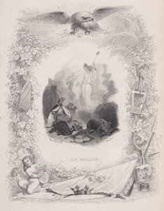 De Zieke, uit De Liederen van Béranger door Melchior Peronard