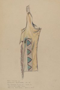 Legging van Hertenleer met Kralenwerk door Melita Hofmann