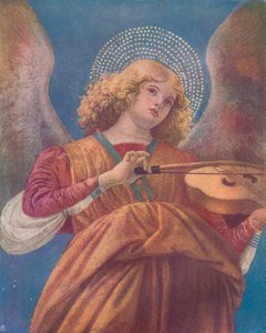 Muzikale Engel met Viool fresco, 15e eeuw door Melozzo da Forli
