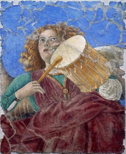 Muzikant engel door Melozzo da Forli, ca. 1480