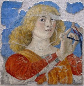 Muzikant engel door Melozzo da Forli, ca. 1480