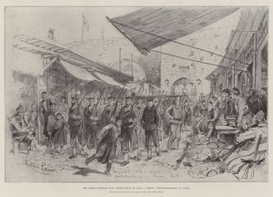 De Grieks-Turkse oorlog, matrozen van HMS Anson marcheren in Canea door Melton Prior