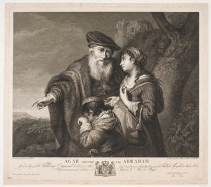 Hagar verstoten door Abraham