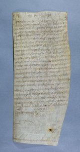 Privilege van Clovis III verleend aan de Abdij van Saint-Denis door Merovingian