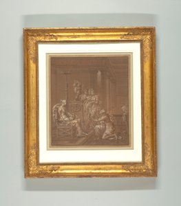 Tekening, Behangontwerp door Merry Joseph Blondel