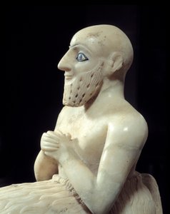 Mesopotamische kunst: Beeld van Intendant Ebih-il door Mesopotamian