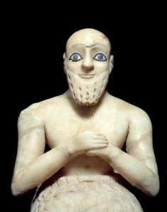 Art Mesopotamië: Beeld van Intendant Ebih-il door Mesopotamian