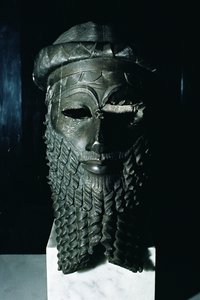 Hoofd van Sargon I (ca. 2334-2279 v.Chr.) door Mesopotamian