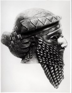 Hoofd van Sargon I (ca. 2334-2279 v.Chr.) 2400-2200 v.Chr. door Mesopotamian