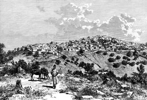 Een Kabyle-dorp, Noord-Afrika door Meunier