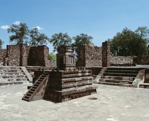 Paleis van Atetelco door Mexican School