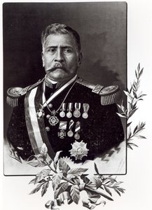 Portret van Porfirio Diaz (1830-1915) door Mexican School