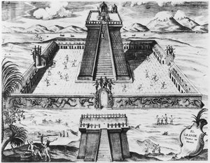 De Templo Mayor in Tenochtitlan (uit 