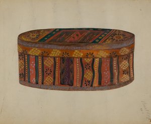 Pa. Duitse Bruidsdoos, c. 1936 door Meyer Goldbaum