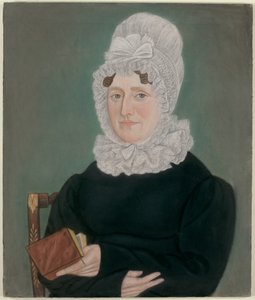 Portret van een Vrouw met een Kanten Muts door Micah Williams