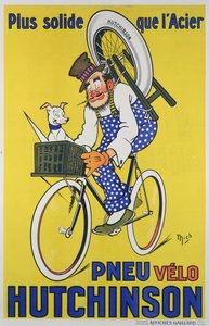 Poster voor Hutchinson fietsbanden door Mich