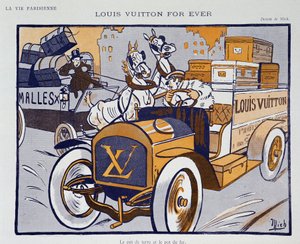Reclame voor Louis Vuitton door Mich (Michel Liebeaux)