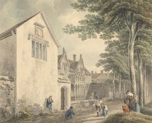Armenhuizen in de kerk van St. Cuthbert, Wells