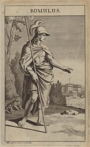 Romulus, een van de mythische stichters van Rome door Michael Burghers