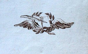 Tekening uit het plakboek van Michael Faraday