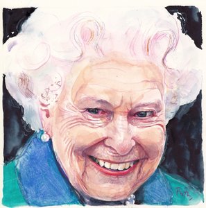 Elizabeth II Koningin van Engeland door Michael Frith