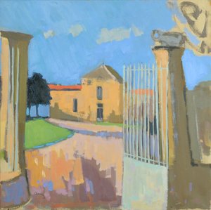 Bages, Frankrijk, 2017 (olieverf op linnen) door Michael G. Clark