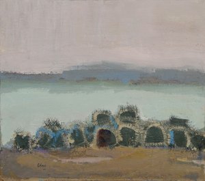 Creels, Mull, 2017 (olieverf op linnen) door Michael G. Clark