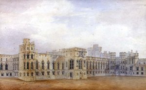 Windsor Castle en het noordoostelijke uitzicht op de Upper Ward