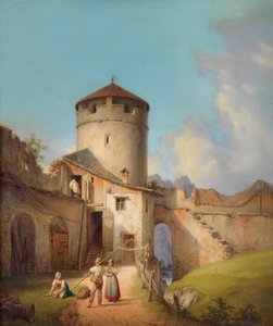 Partij uit Kelheim aan de Donau door Michael Neher