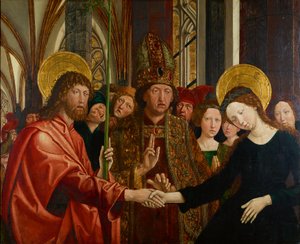 Huwelijk van Maria door Michael Pacher