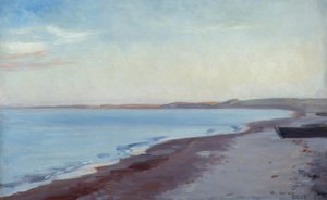 M.P. Ancher, aan het strand in Skagen