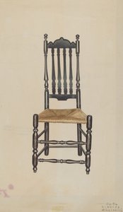 Banister rugleuningstoel, 1938