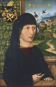 Portret van Levinus Memminger, ca. 1485 door Michael Wolgemut
