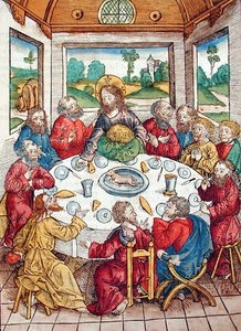 Het Laatste Avondmaal door Michael Wolgemut or Wolgemuth