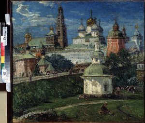 De Drie-eenheidsklooster van Sergius in Sergiyev Posad