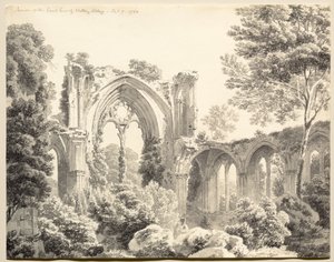 Binnenkant van het oostelijke uiteinde van Nettley Abbey