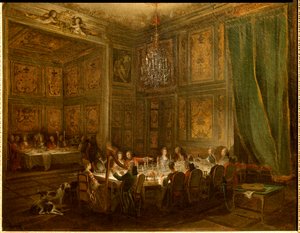 Diner van Prins Louis François de Conti, Tempelpaleis. 1766